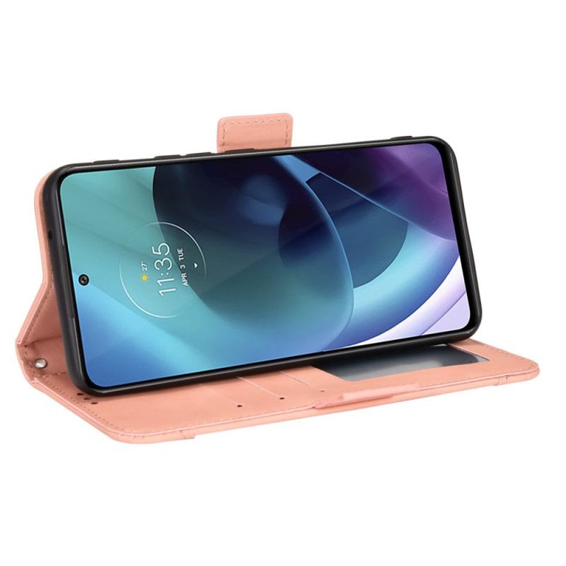 Fliptok / Bőrtok Moto G41 / G31 Multi-card Premier Class