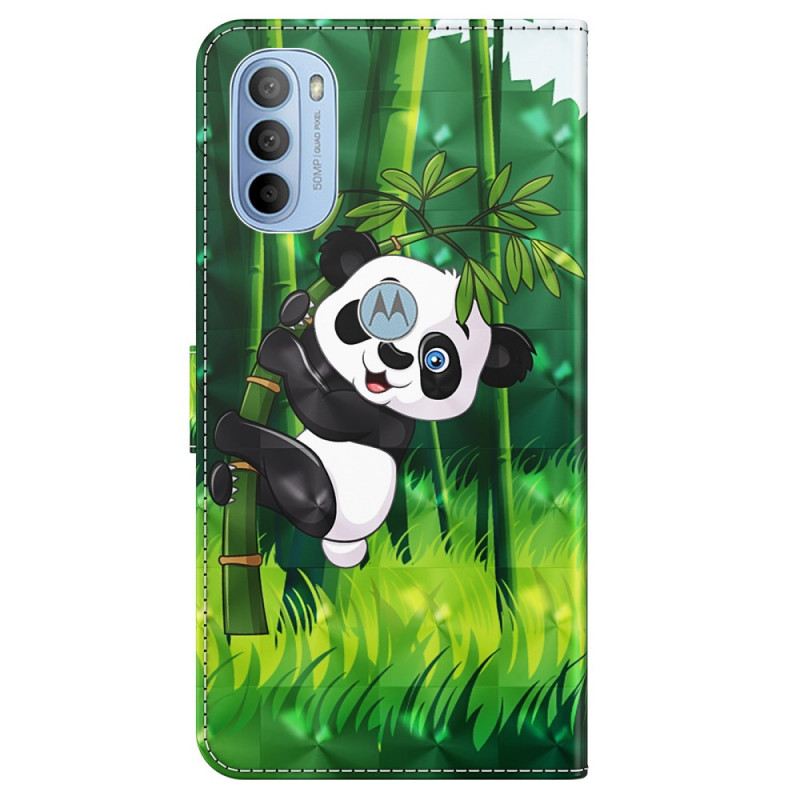 Kinyitható Tokok Moto G41 / G31 Panda És Bambusz